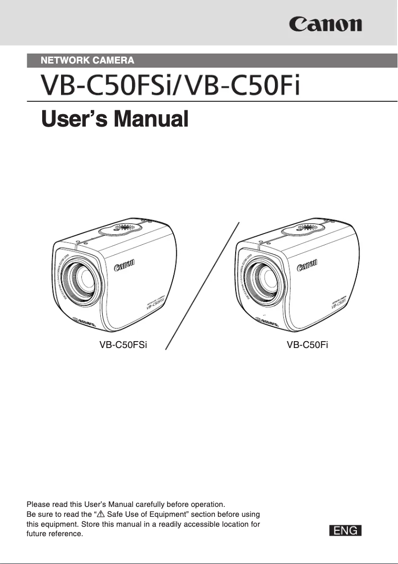Imagen de la primera página del manual del dispositivo VB-C50FSi