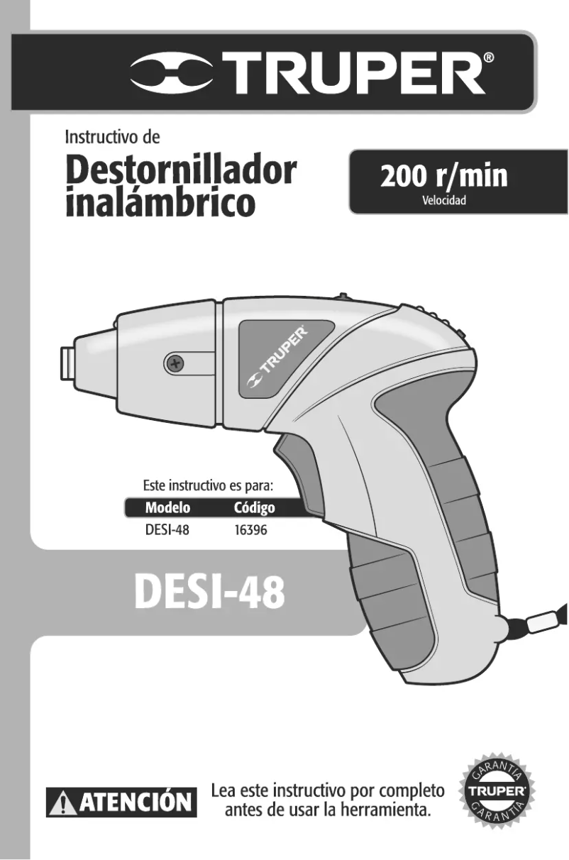 Página 1 del manual Manual de usuario Truper DESI-48
