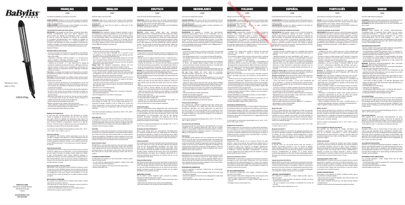 Página nº 1 - Manual de usuario BaByliss Titanium Brilliance Waves C455