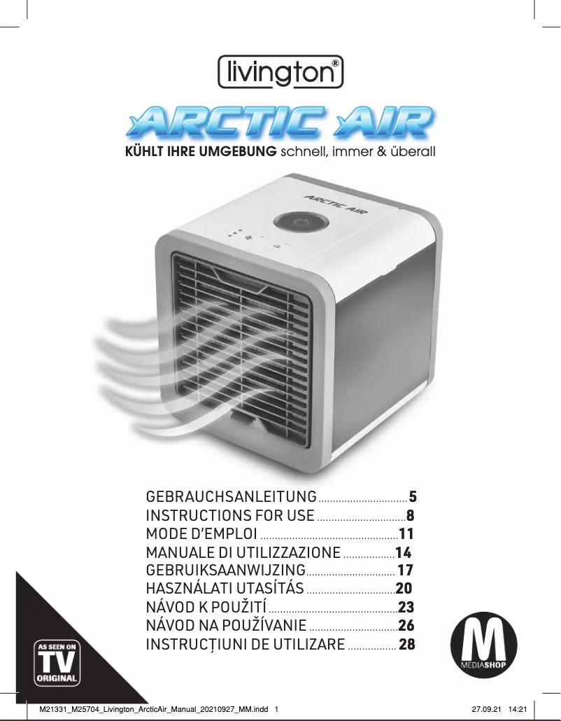 Página 1 del manual Manual de usuario Livington Arctic Air