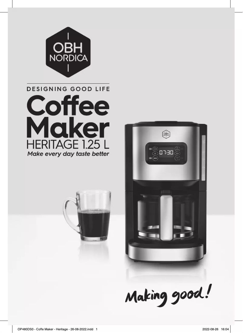 Página nº 1 - Manual de usuario OBH Nordica Heritage OP480DS0