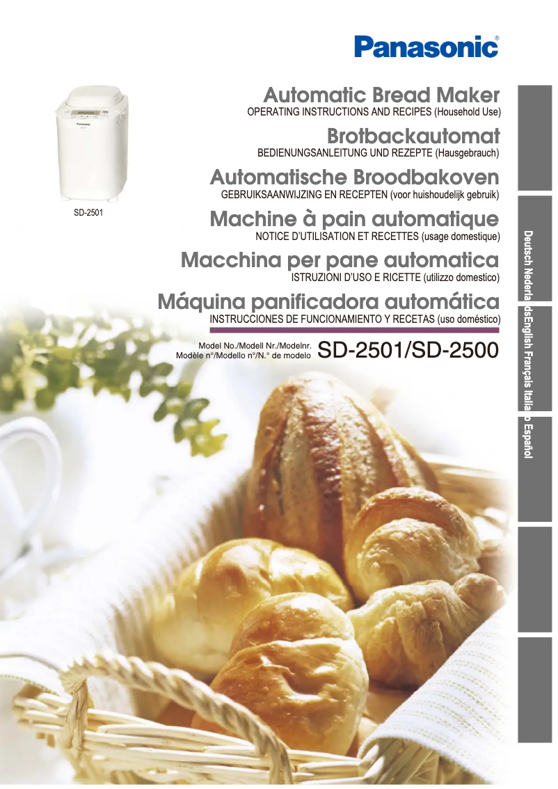 Página 1 del manual Manual de usuario Panasonic SD-2501