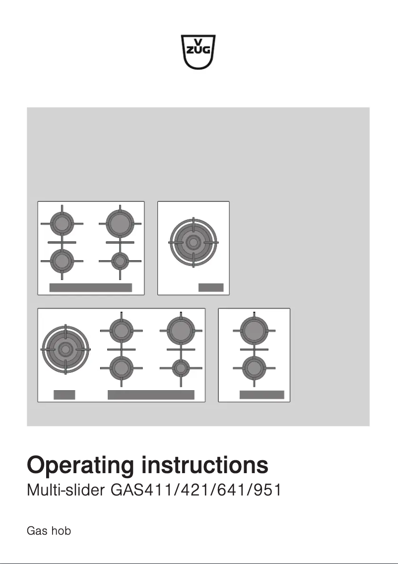 Imagen de la primera página del manual del dispositivo GAS411GSBZ