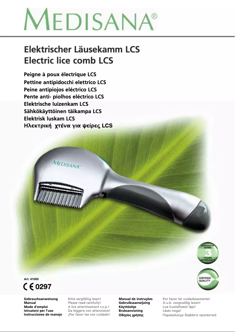 Imagen de la primera página del manual del dispositivo LCS