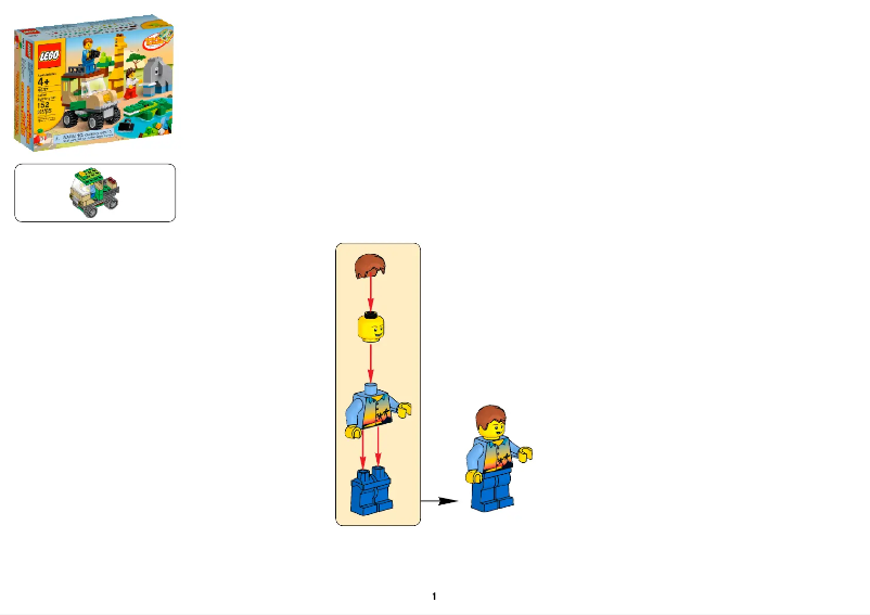 Imagen de la primera página del manual del dispositivo Safari Building Set