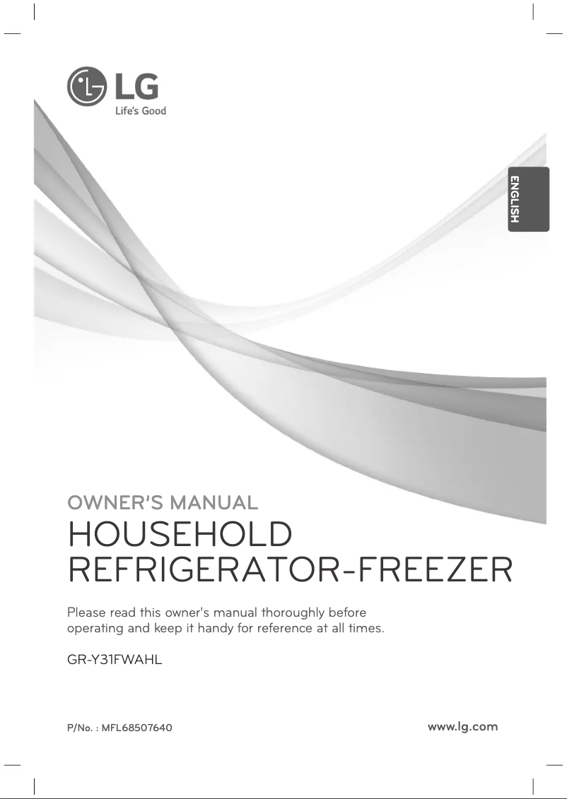 Imagen de la primera página del manual del dispositivo GR-Y31FWAHL