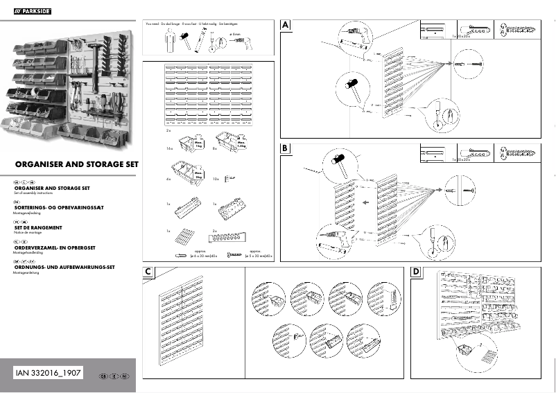 Página 1 del manual Manual de usuario Parkside HG03449