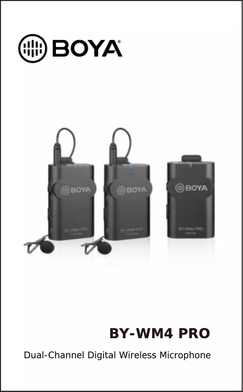 Imagen de la primera página del manual del dispositivo BY-WM4 PRO RXU