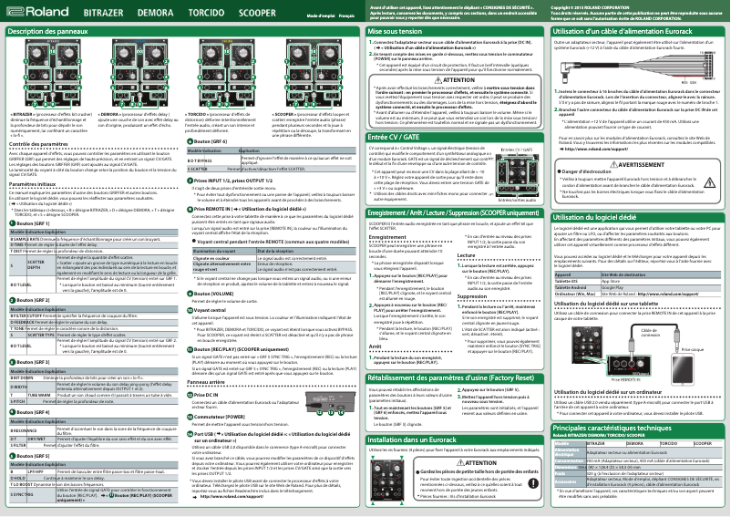 Imagen de la primera página del manual del dispositivo SCOOPER
