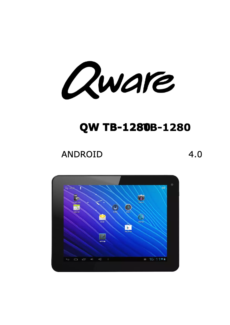 Página nº 1 - Manual de usuario Qware TB-1380HD