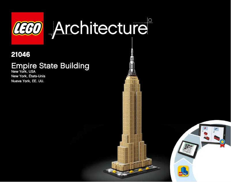 Página 1 del manual Manual de usuario Lego Empire State Building 21046