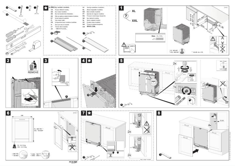 Página nº 1 - Guía de instalación Asko DFI 644 B/1
