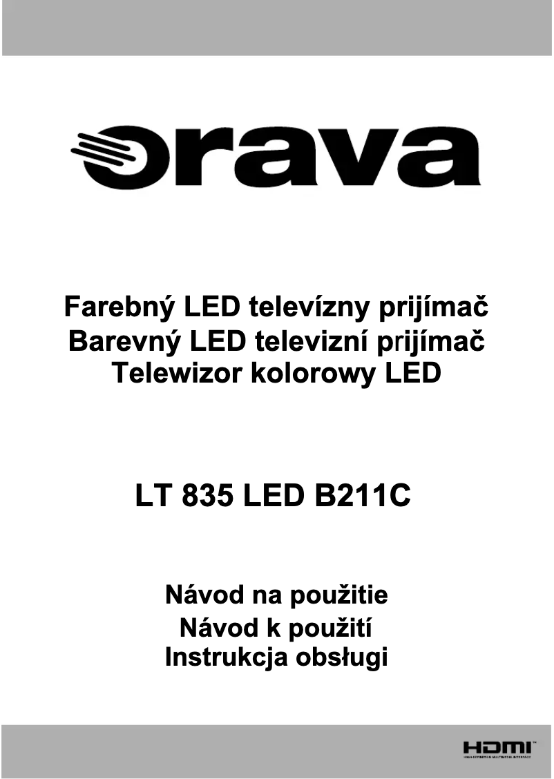 Página nº 1 - Manual de usuario Orava LT-835 LED B211C