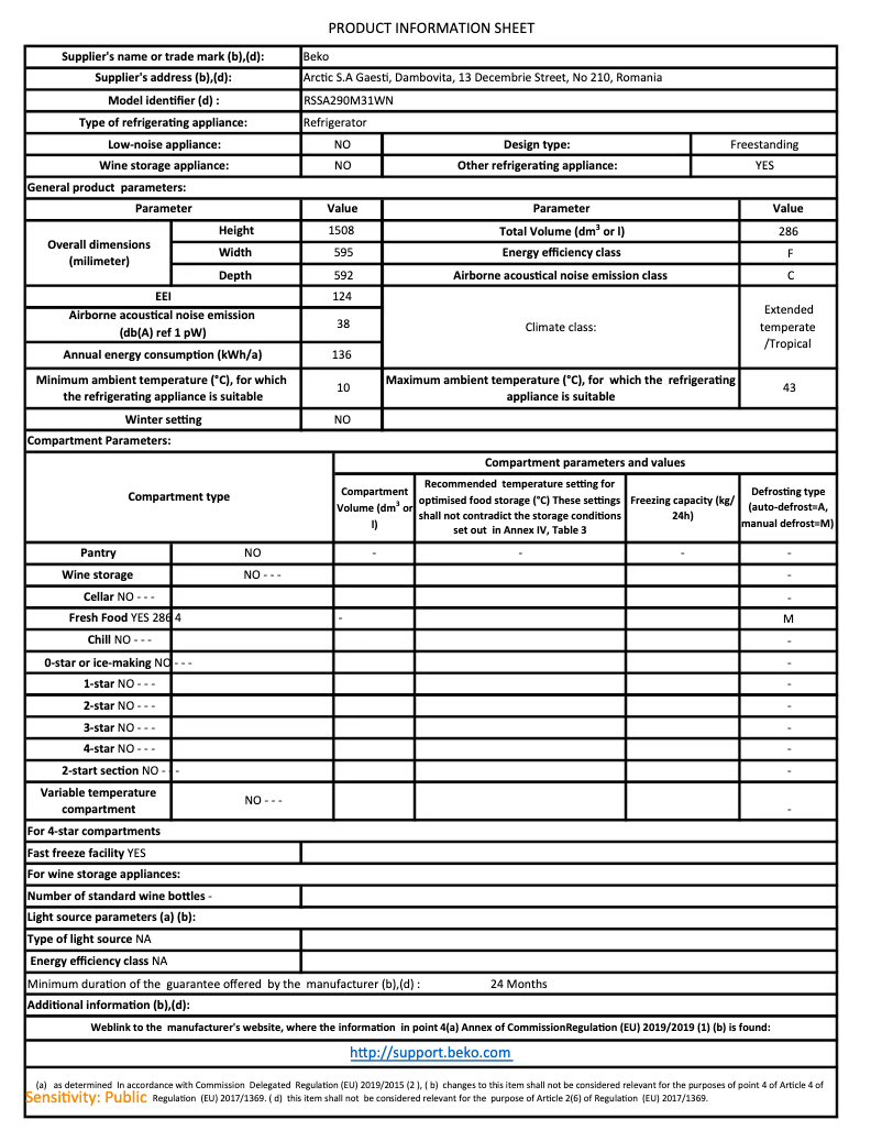 Imagen de la primera página del manual del dispositivo RSSA290M31WN