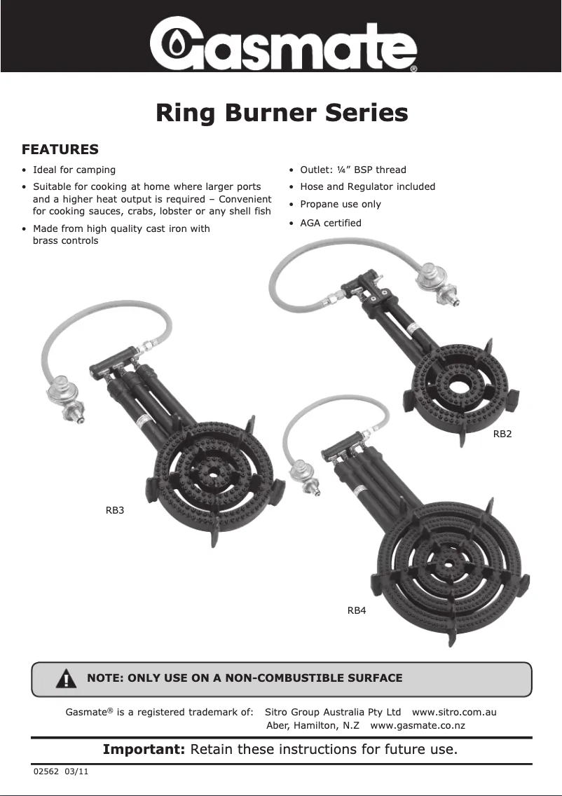 Imagen de la primera página del manual del dispositivo RB3