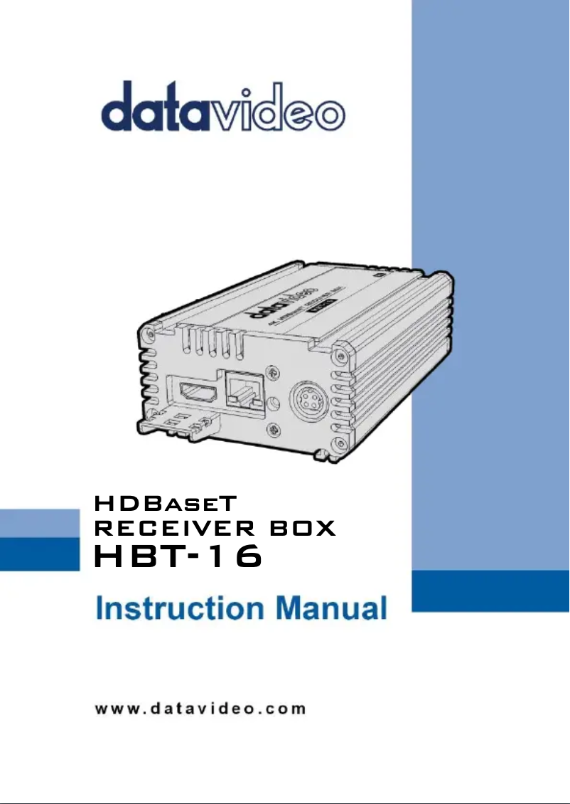 Imagen de la primera página del manual del dispositivo HBT-16