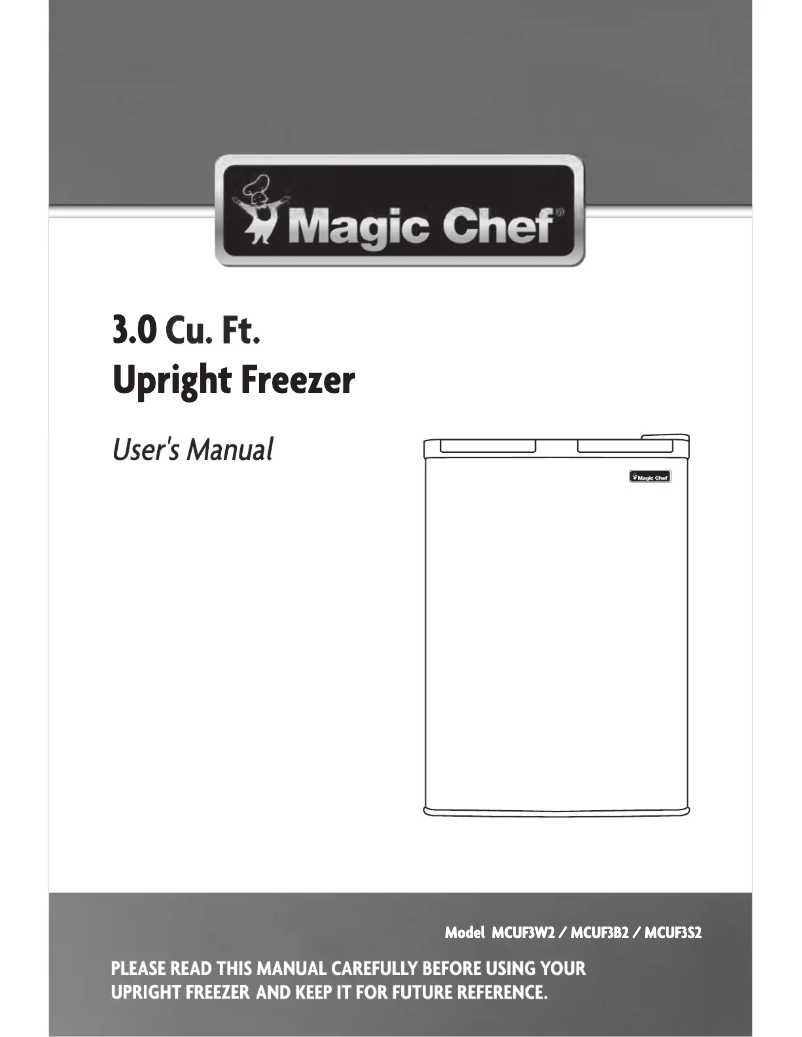 Página nº 1 - Manual de usuario Magic Chef MCUF3W2