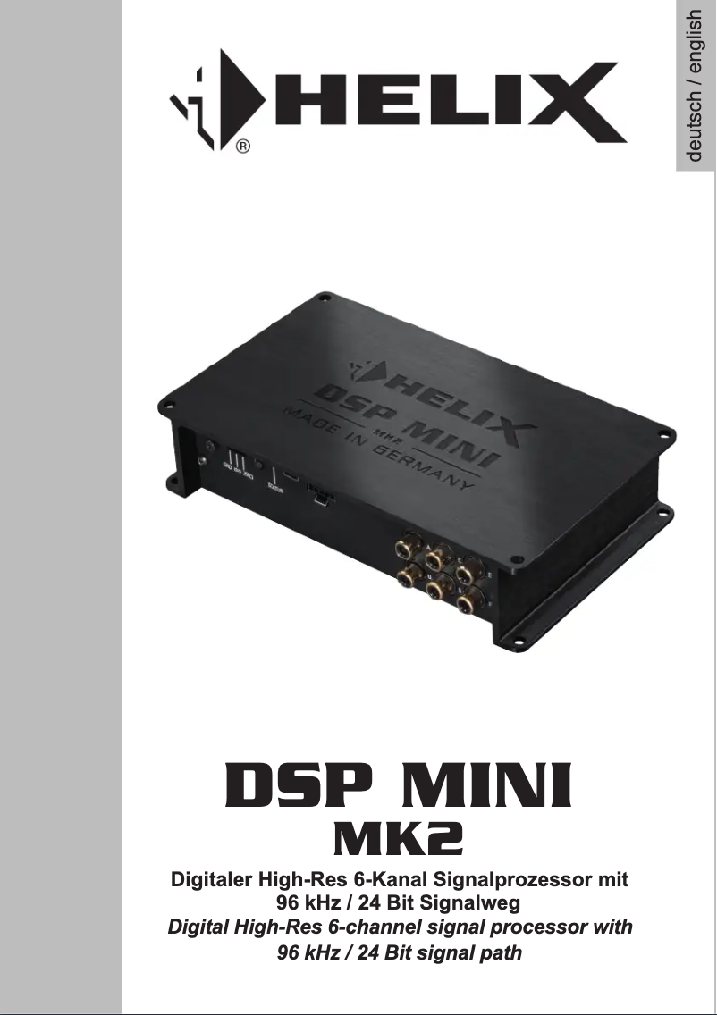 Imagen de la primera página del manual del dispositivo DSP MINI MK2