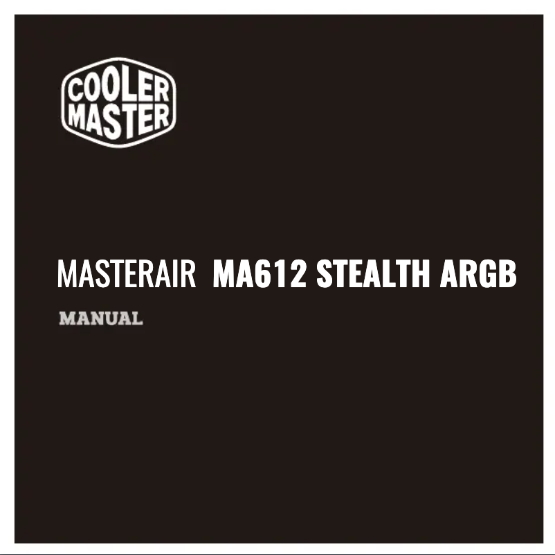 Página 1 del manual Manual de usuario Cooler Master MasterAir MA612 Stealth