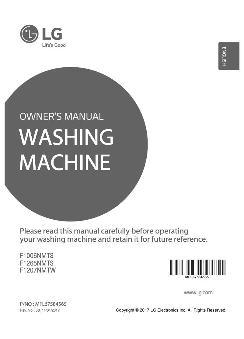 Página 1 del manual Manual de usuario LG F1006NMTS