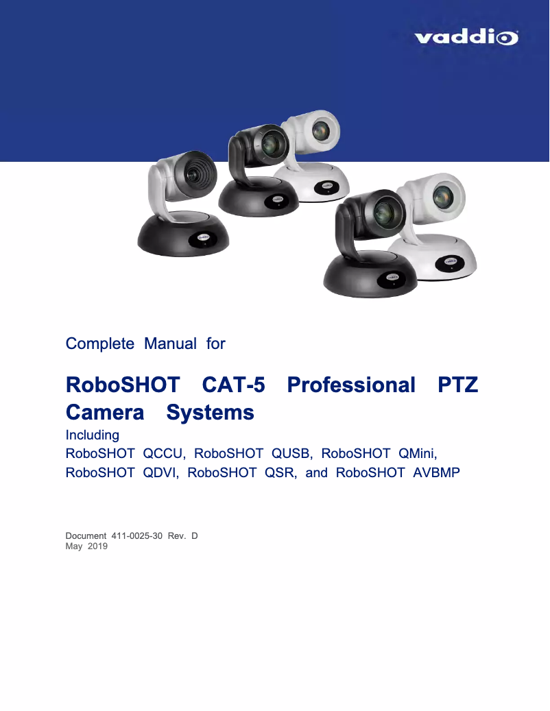 Imagen de la primera página del manual del dispositivo RoboSHOT 12E HDBT