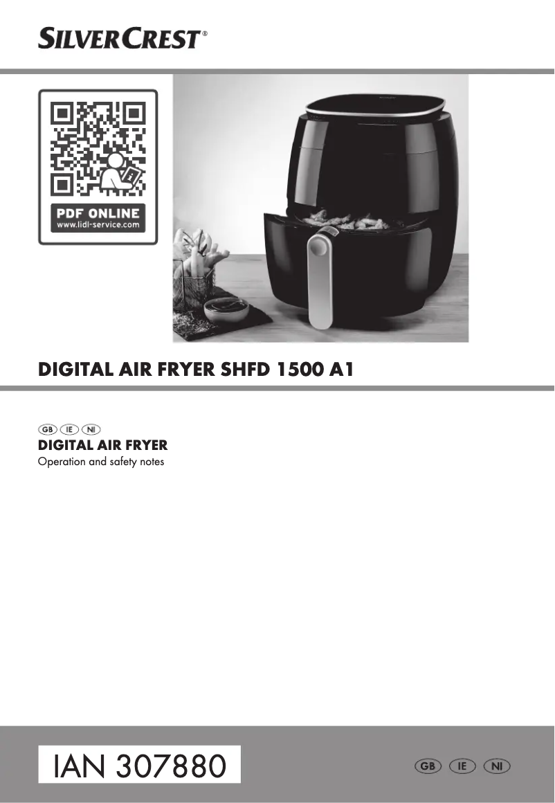 Imagen de la primera página del manual del dispositivo SHFD 1500 A1