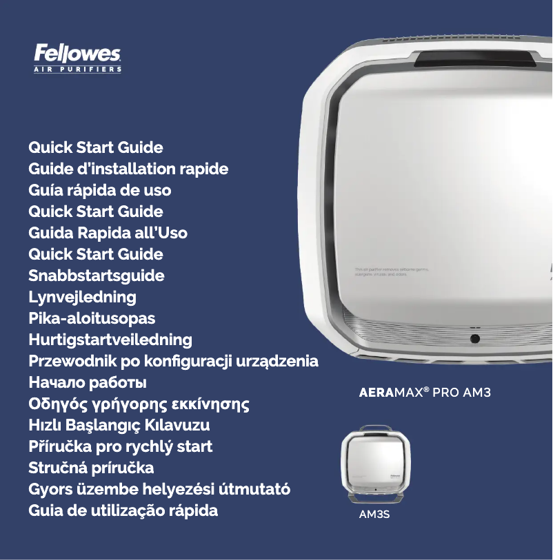 Imagen de la primera página del manual del dispositivo AeraMax PRO AM III