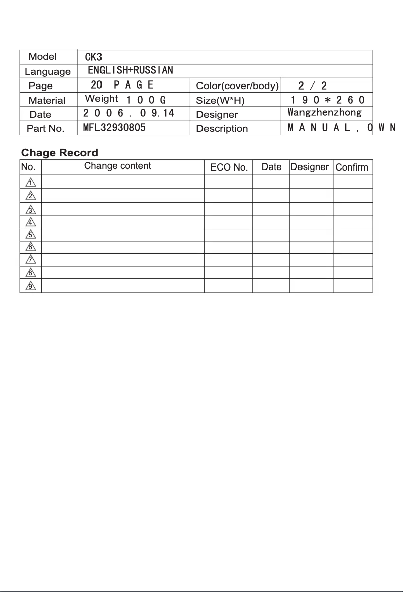 Imagen de la primera página del manual del dispositivo V-C7B51NT