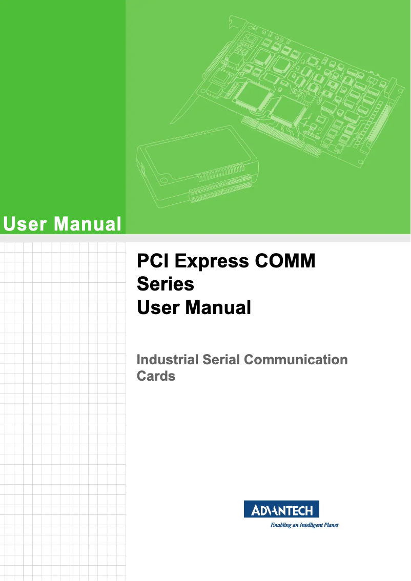 Imagen de la primera página del manual del dispositivo PCIE-1610B-AE