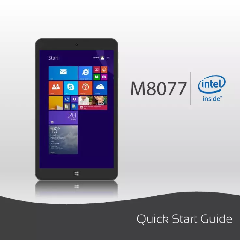 Imagen de la primera página del manual del dispositivo M8077