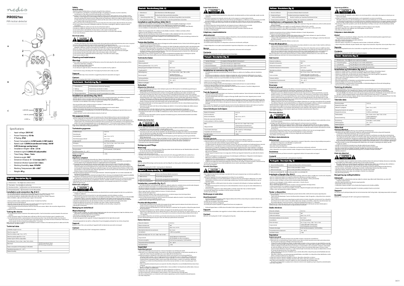 Página 1 del manual Manual de usuario Nedis PIROO21WT