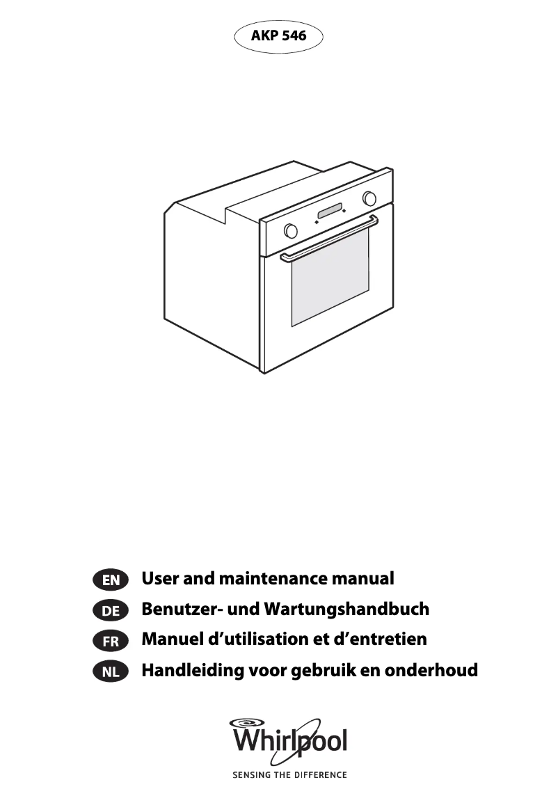 Página 1 del manual Manual de usuario Whirlpool AKP 546 IX