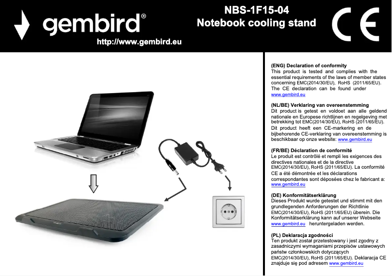 Página 1 del manual Manual de usuario Gembird NBS-1F15-04