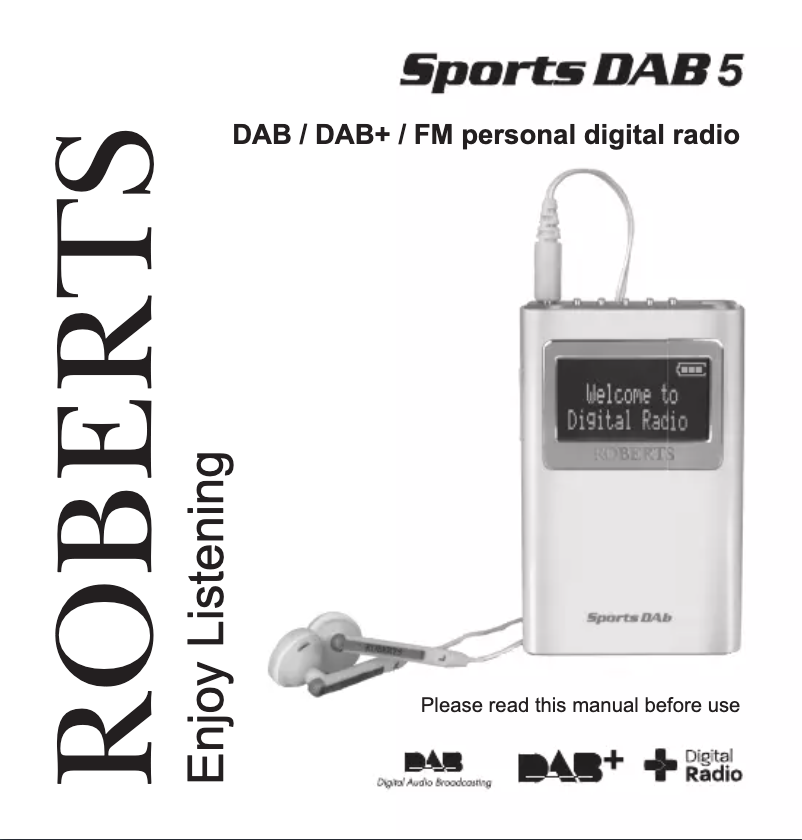 Imagen de la primera página del manual del dispositivo Sports DAB 5