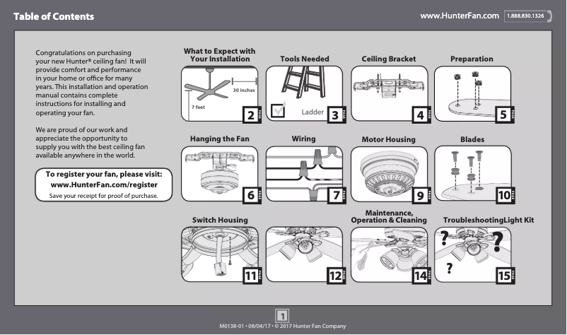 Página 1 del manual Manual de usuario Hunter Newsome