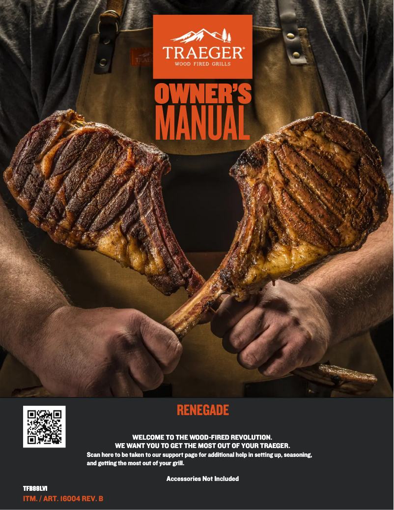 Página 1 del manual Manual de usuario Traeger Renegade Pro