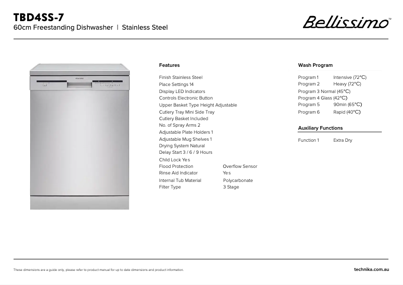 Imagen de la primera página del manual del dispositivo TBD4SS-7