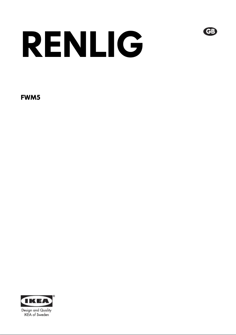 Página 1 del manual Manual de usuario Ikea RENLIG FWM5