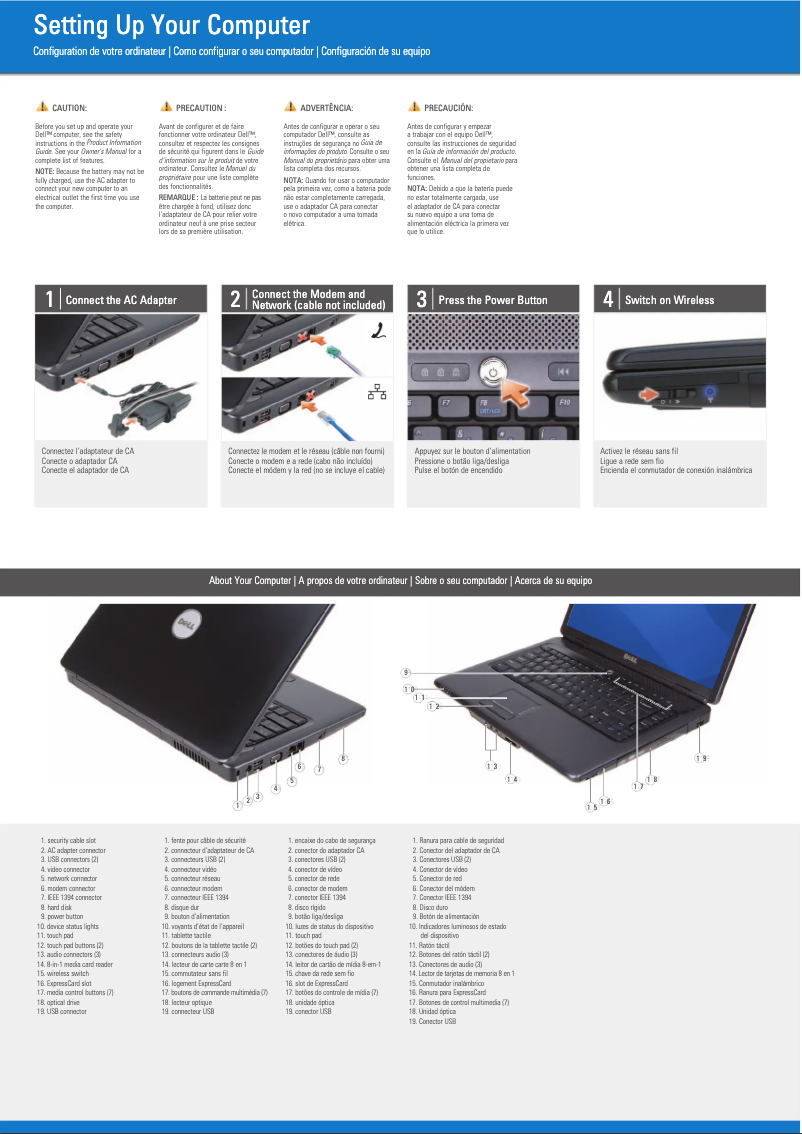 Página 1 del manual Guía de instalación Dell Vostro 500