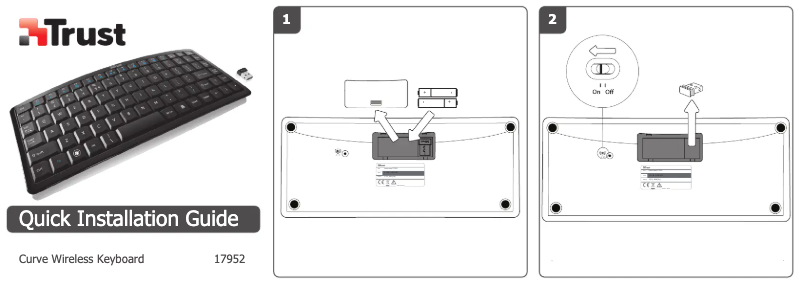 Imagen de la primera página del manual del dispositivo Curve Wireless Keyboard