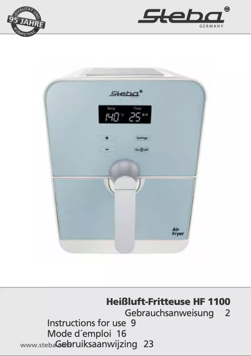 Imagen de la primera página del manual del dispositivo HF 1100