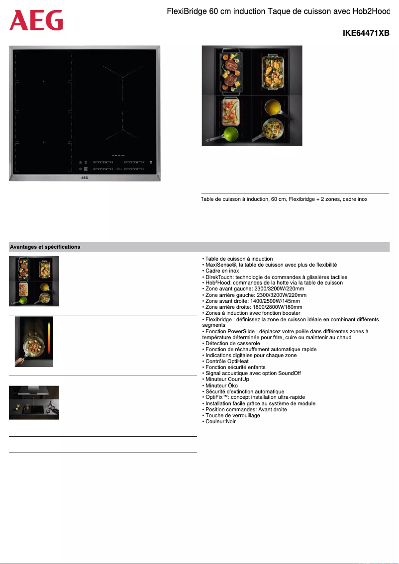 Imagen de la primera página del manual del dispositivo IKE64471XB