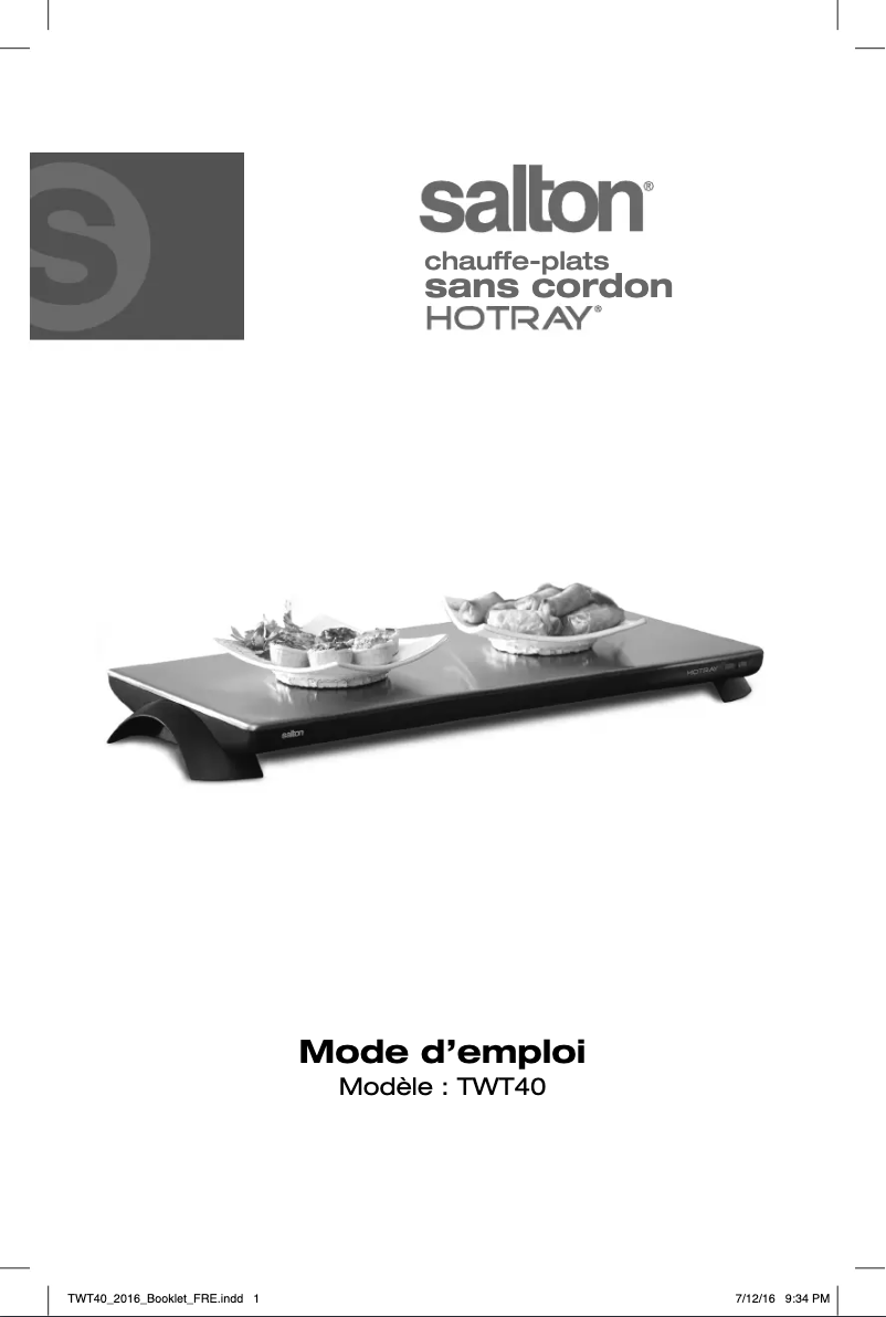 Imagen de la primera página del manual del dispositivo TWT40