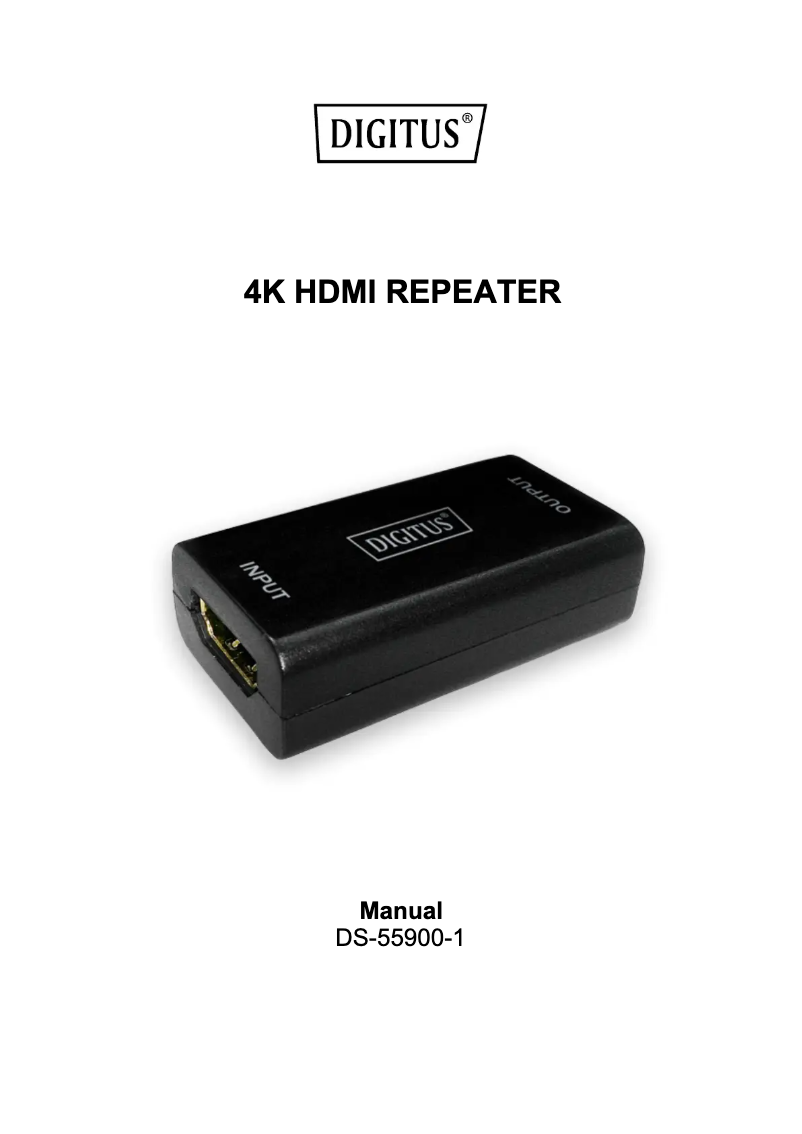 Imagen de la primera página del manual del dispositivo DS-55900