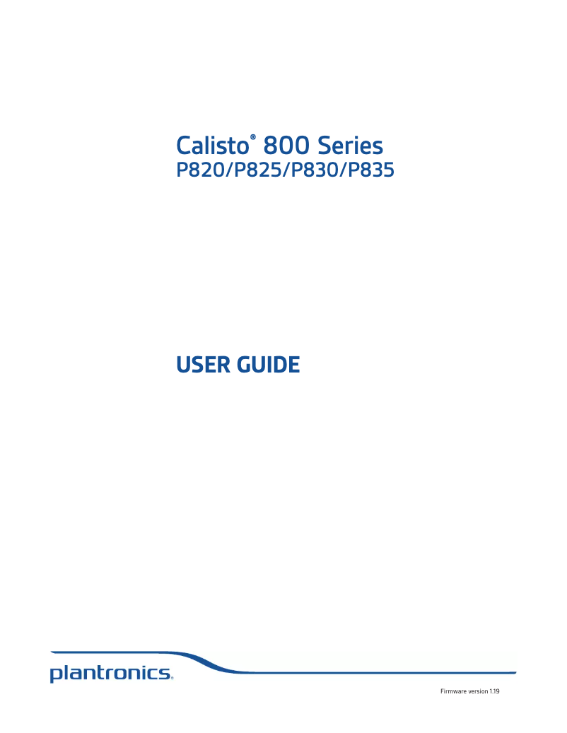 Página nº 1 - Manual de usuario Plantronics 83956-03