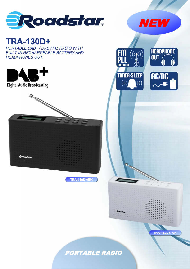 Página nº 1 - Ficha técnica Roadstar TRA-130D+