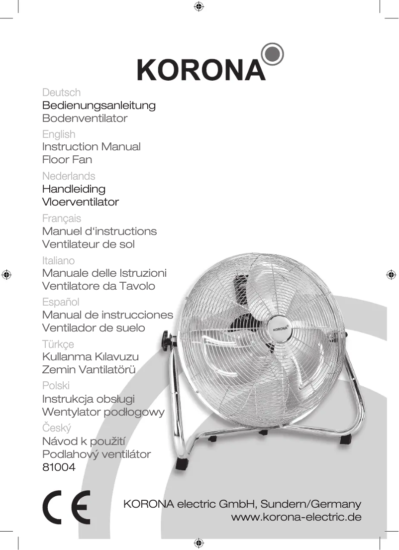 Página 1 del manual Manual de usuario Korona 81004