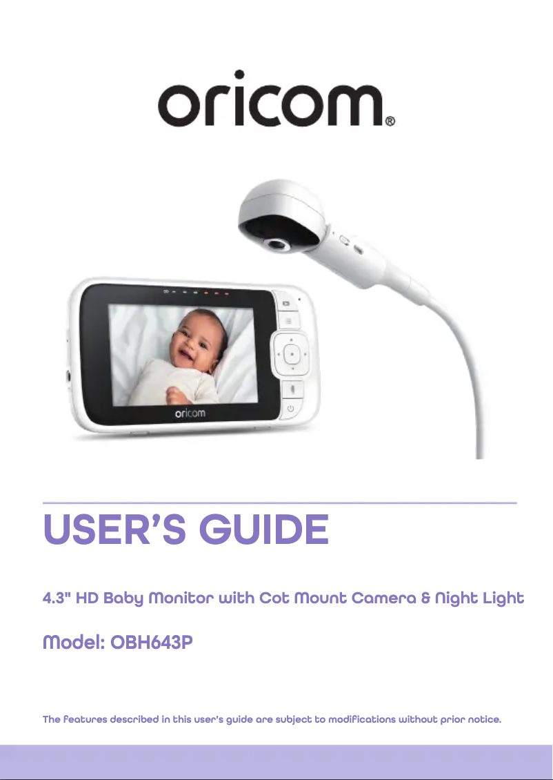 Página 1 del manual Manual de usuario Oricom OBH643P
