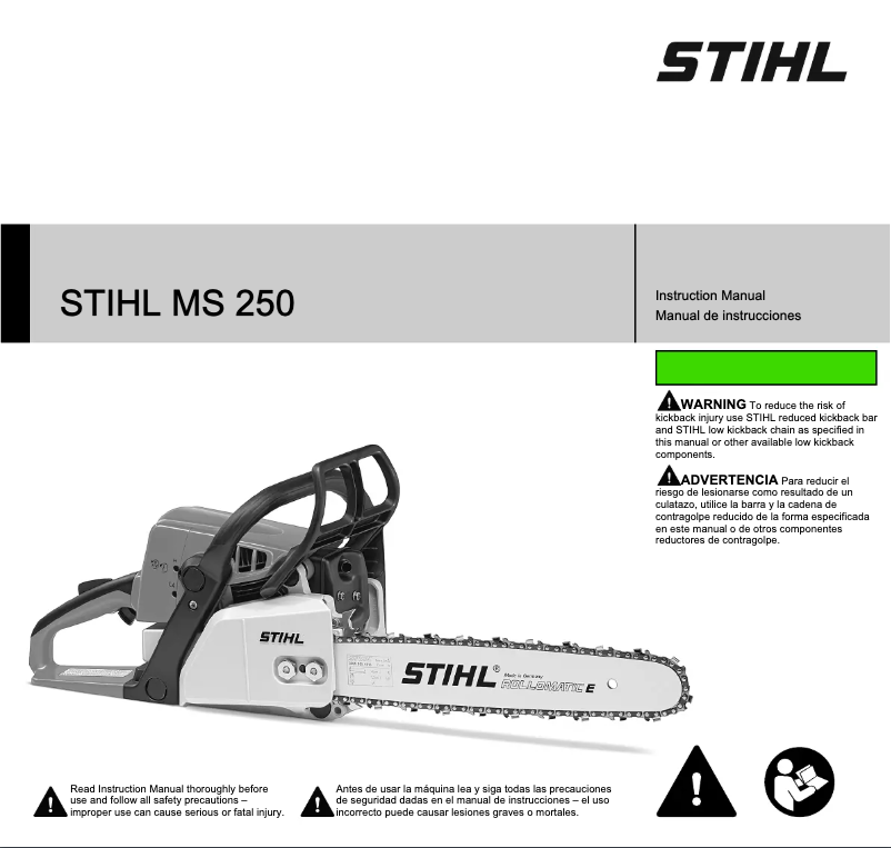 Página 1 del manual Manual de usuario Stihl MS 250