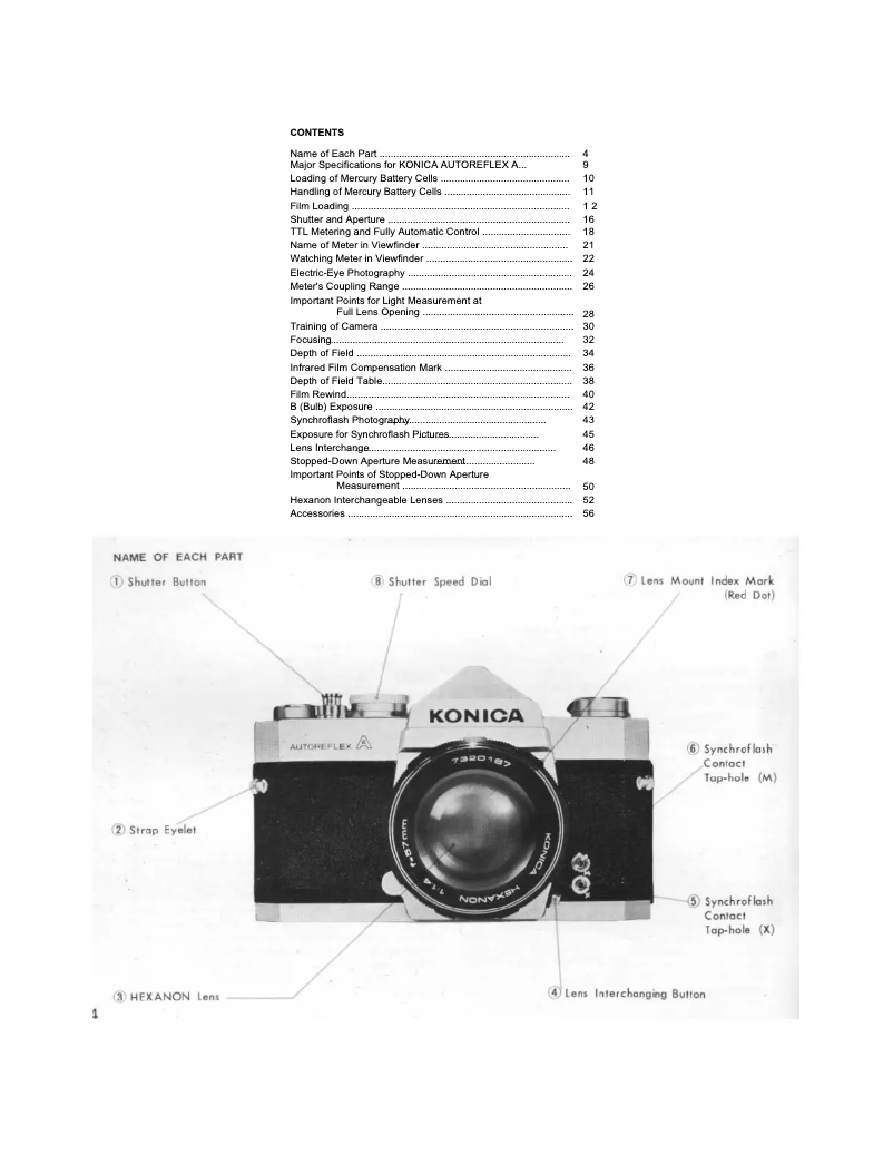 Página 1 del manual Manual de usuario Konica Minolta AutoReflex A